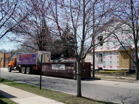 Basement pea stone application Basement pea stone application